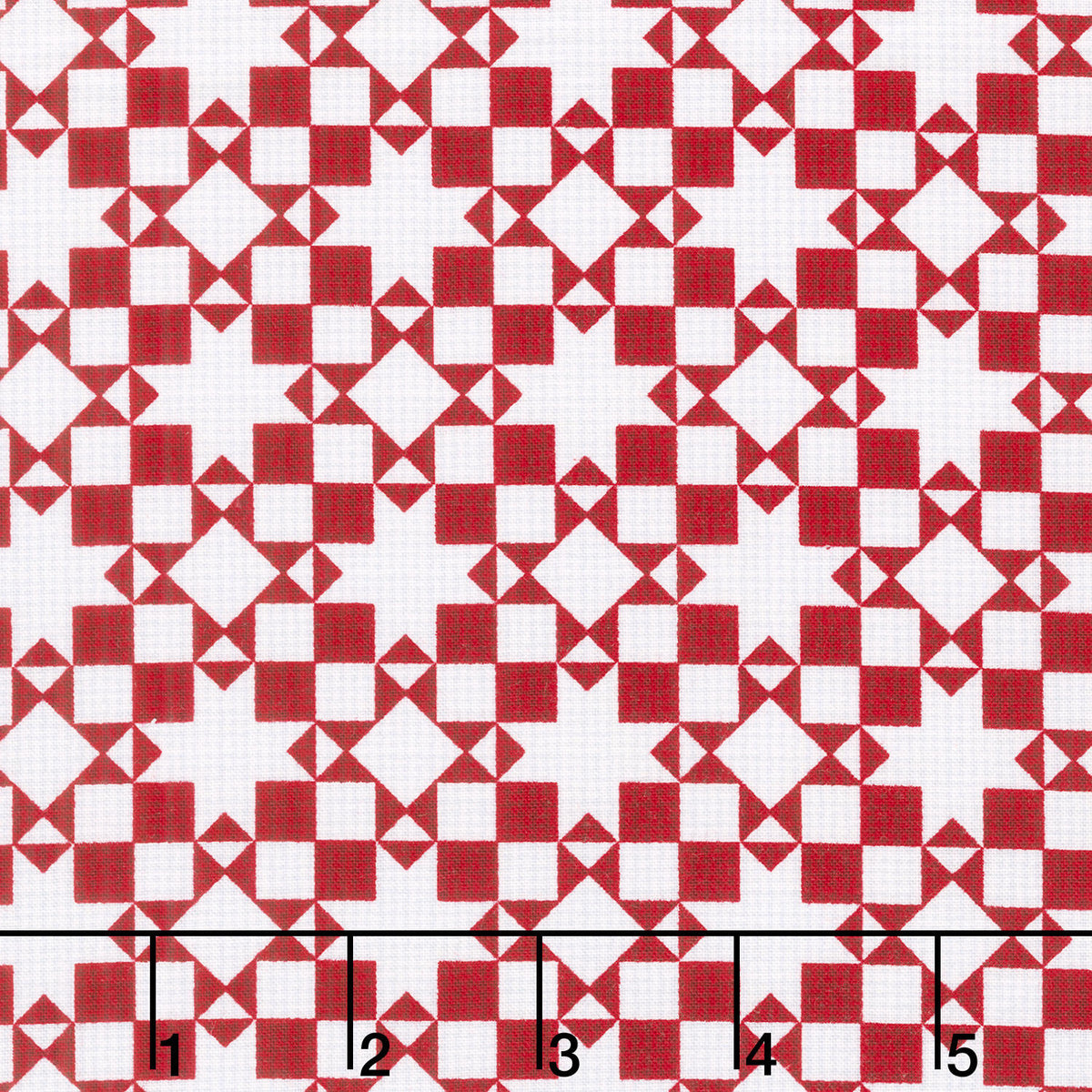 Tailgate Traditions - Patchwork Red Yardage