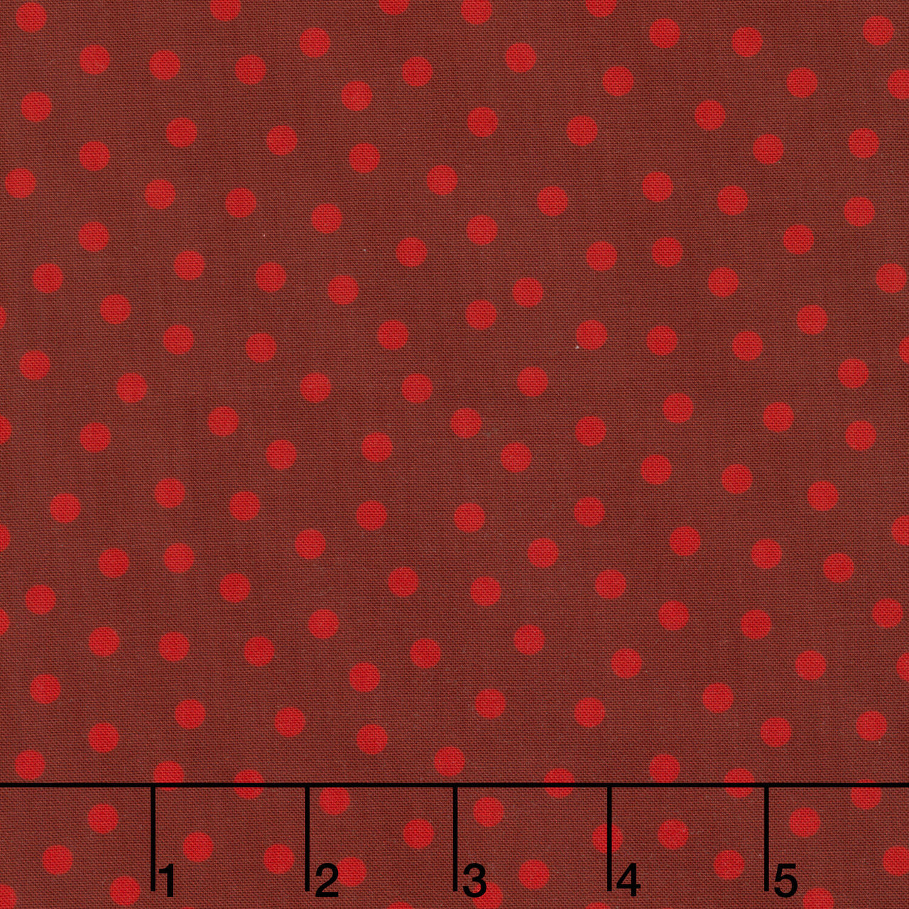 Nordic Holiday Village - Dots Red on Red Yardage