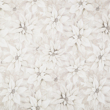 Poinsettia Splendor - Poinsettia Winter White 108" Wide Backing
