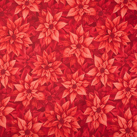 Poinsettia Splendor - Poinsettia Red 108" Wide Backing