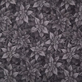 Poinsettia Splendor - Poinsettia Black 108" Wide Backing