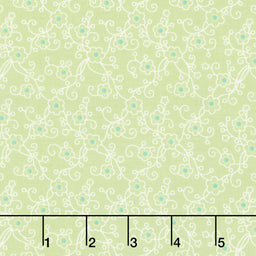 Jubilee - Ditsy Linework Green Yardage