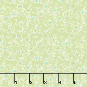 Jubilee - Ditsy Linework Green Yardage