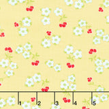 Jubilee - Small Cherry Toss Yellow Yardage