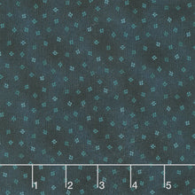 Flower Pot Prints - Chicken Scratches Navy Yardage