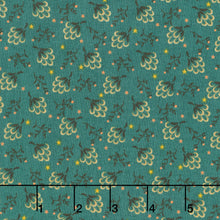 Flower Pot Prints - Clover Patch Teal Yardage