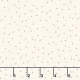 Flower Pot Prints - Tiny Sprouts Cream Yardage