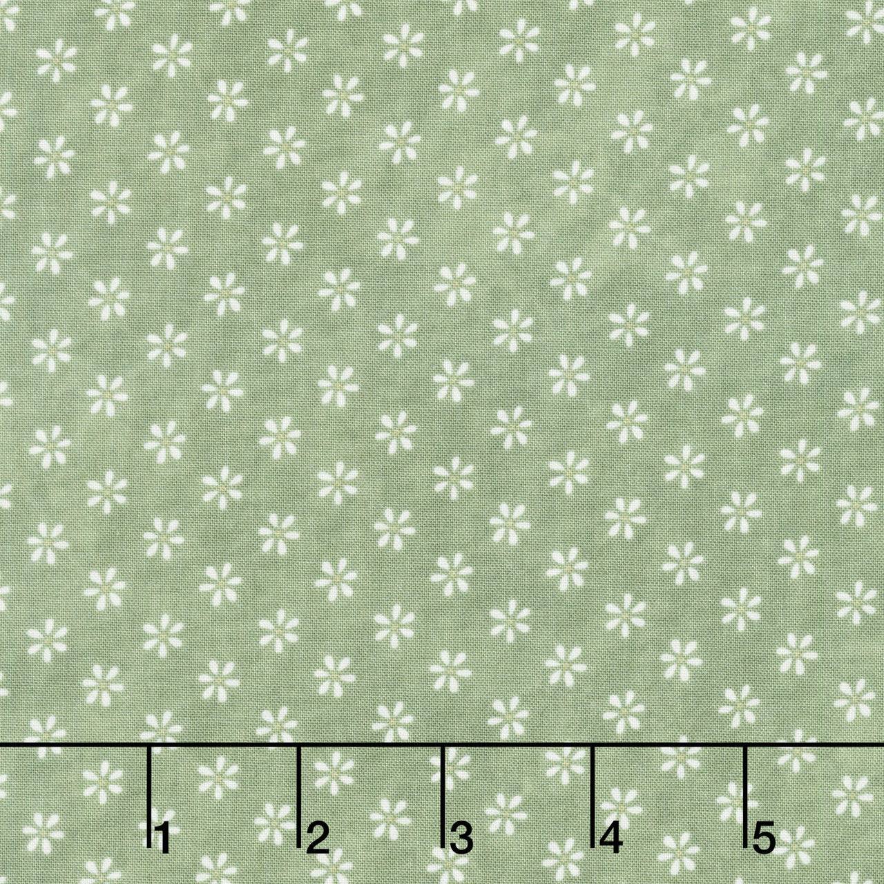 Friendship Garden - Little Flowers Green Yardage