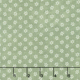 Friendship Garden - Little Flowers Green Yardage