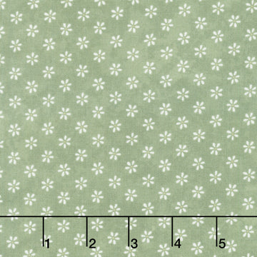 Friendship Garden - Little Flowers Green Yardage