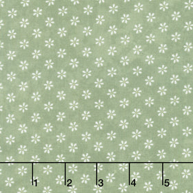 Friendship Garden - Little Flowers Green Yardage