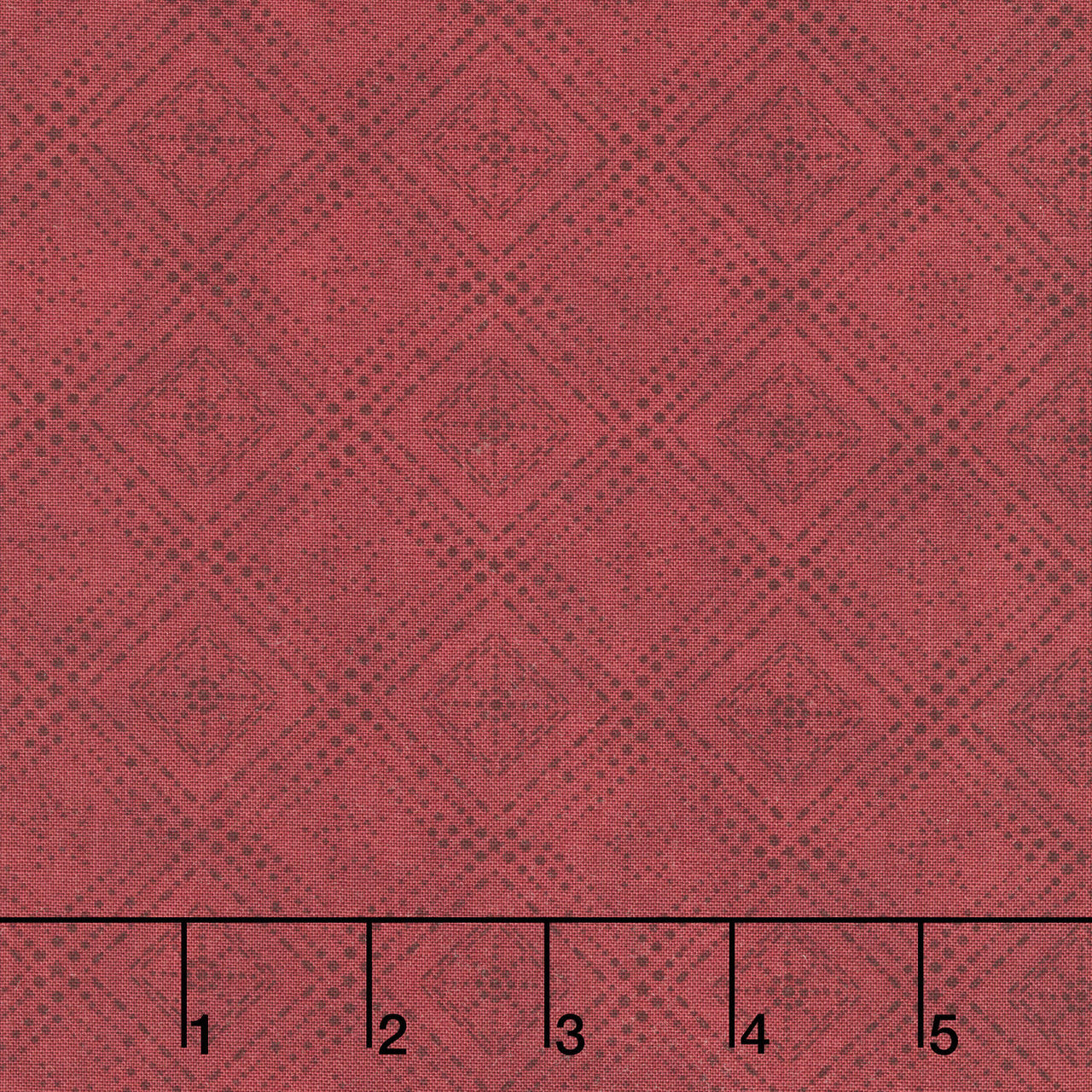 Hearth and Home - Log Cabin Dot Red Yardage