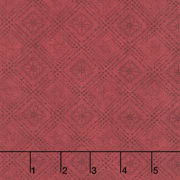 Hearth and Home - Log Cabin Dot Red Yardage