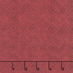 Hearth and Home - Log Cabin Dot Red Yardage