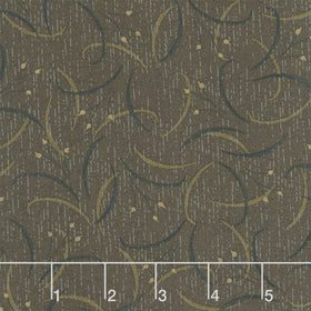 Hearth and Home - Lily Swirl Brown Yardage