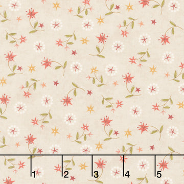 Hearth and Home - Star Lily Scatter Cream Yardage