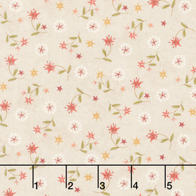 Hearth and Home - Star Lily Scatter Cream Yardage