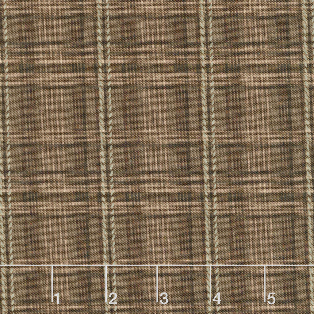 Hearth and Home - Printed Plaid Brown Yardage