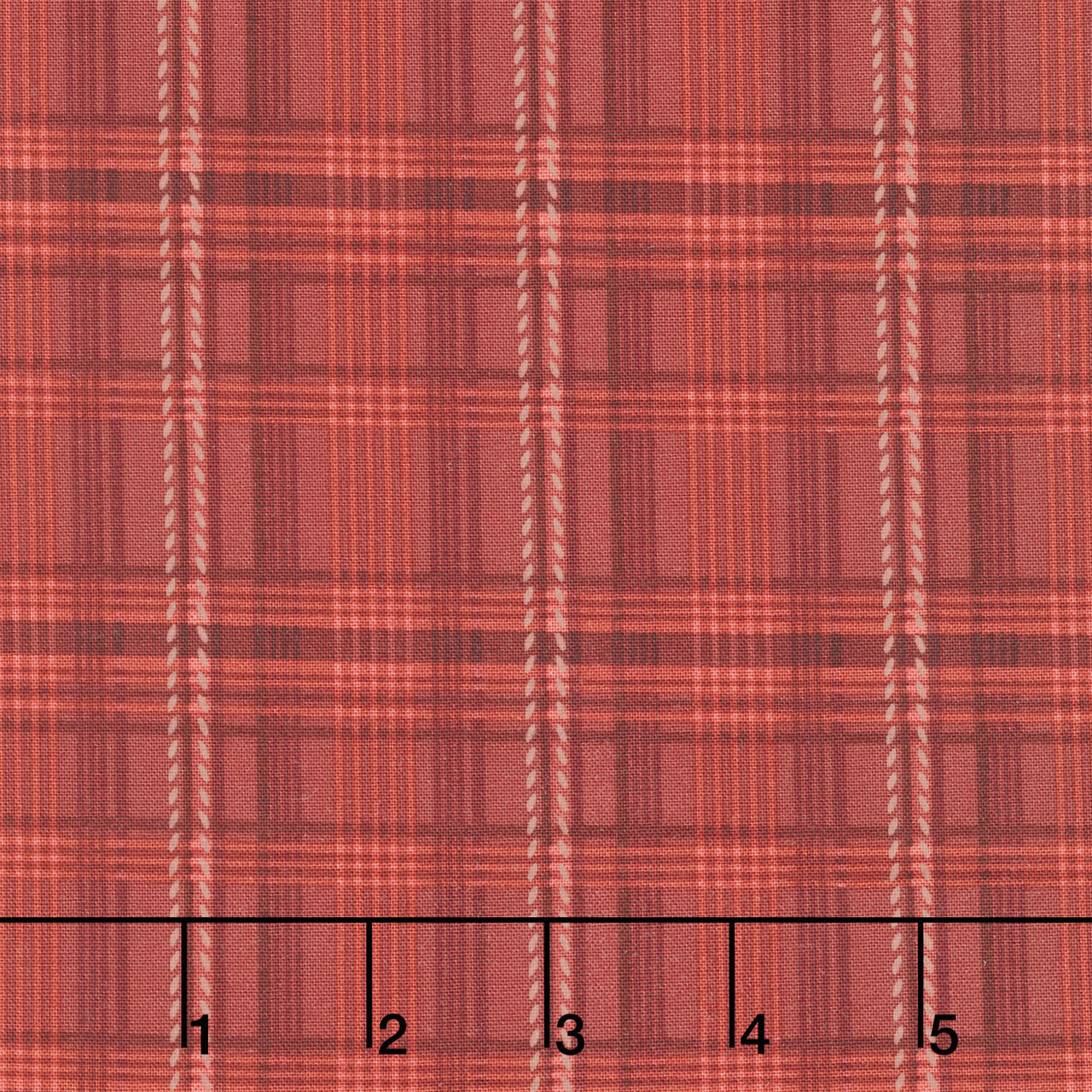 Hearth and Home - Printed Plaid Red Yardage