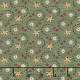 Hearth and Home - Star Wave Green Yardage