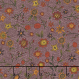 Bountiful Blessings - Autumn Flower Toss Purple Yardage