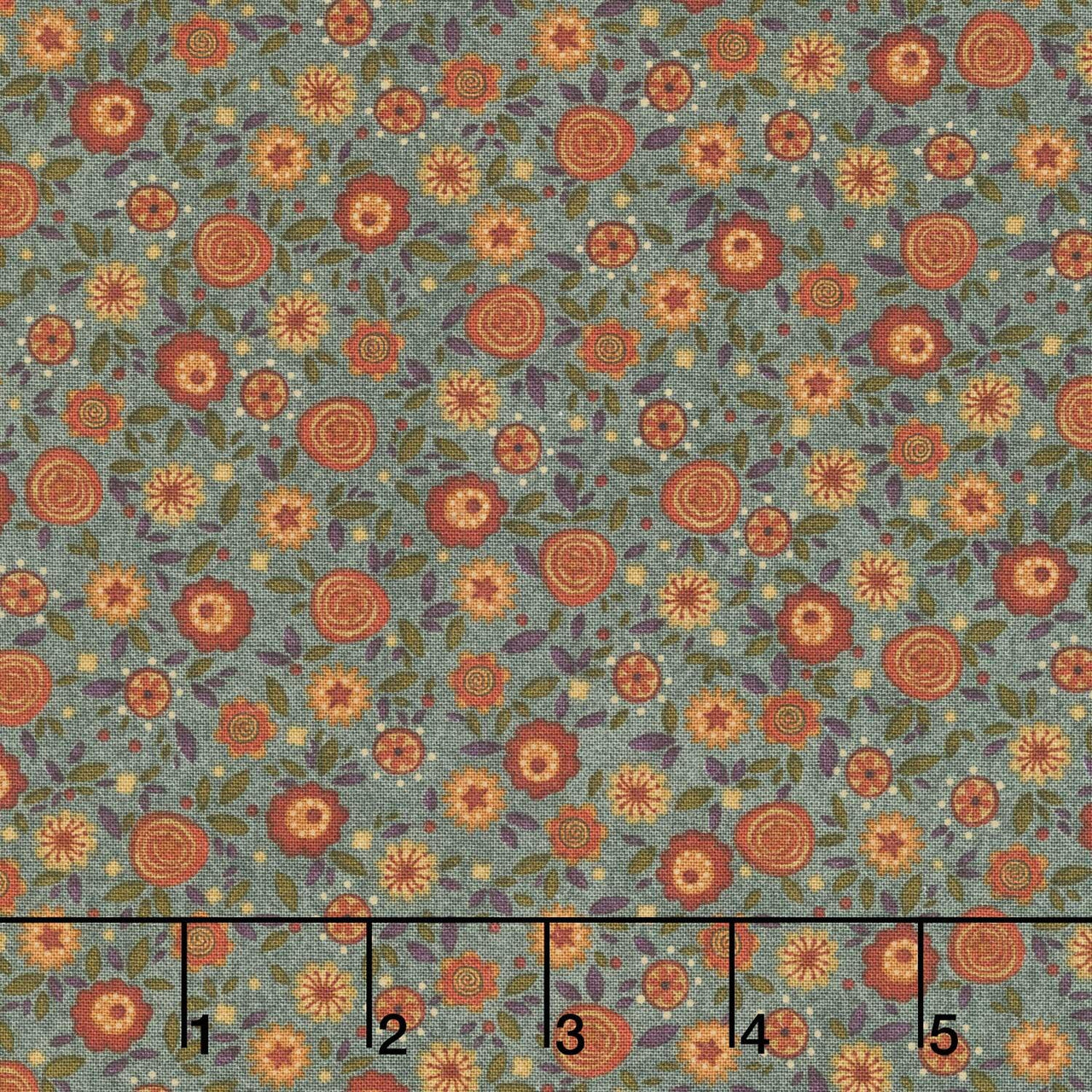 Bountiful Blessings - Calico Blue Yardage