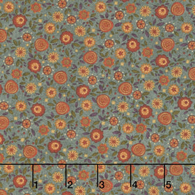 Bountiful Blessings - Calico Blue Yardage