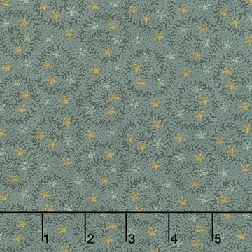Bountiful Blessings - Sprig Blue Yardage