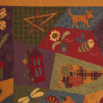 Bountiful Blessings - Bountiful Cheater Gold Multi Yardage