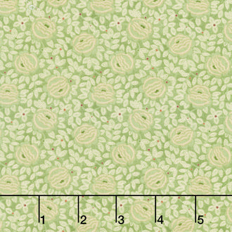 Harvest Thyme - Cabbage Rose Sage Green Yardage