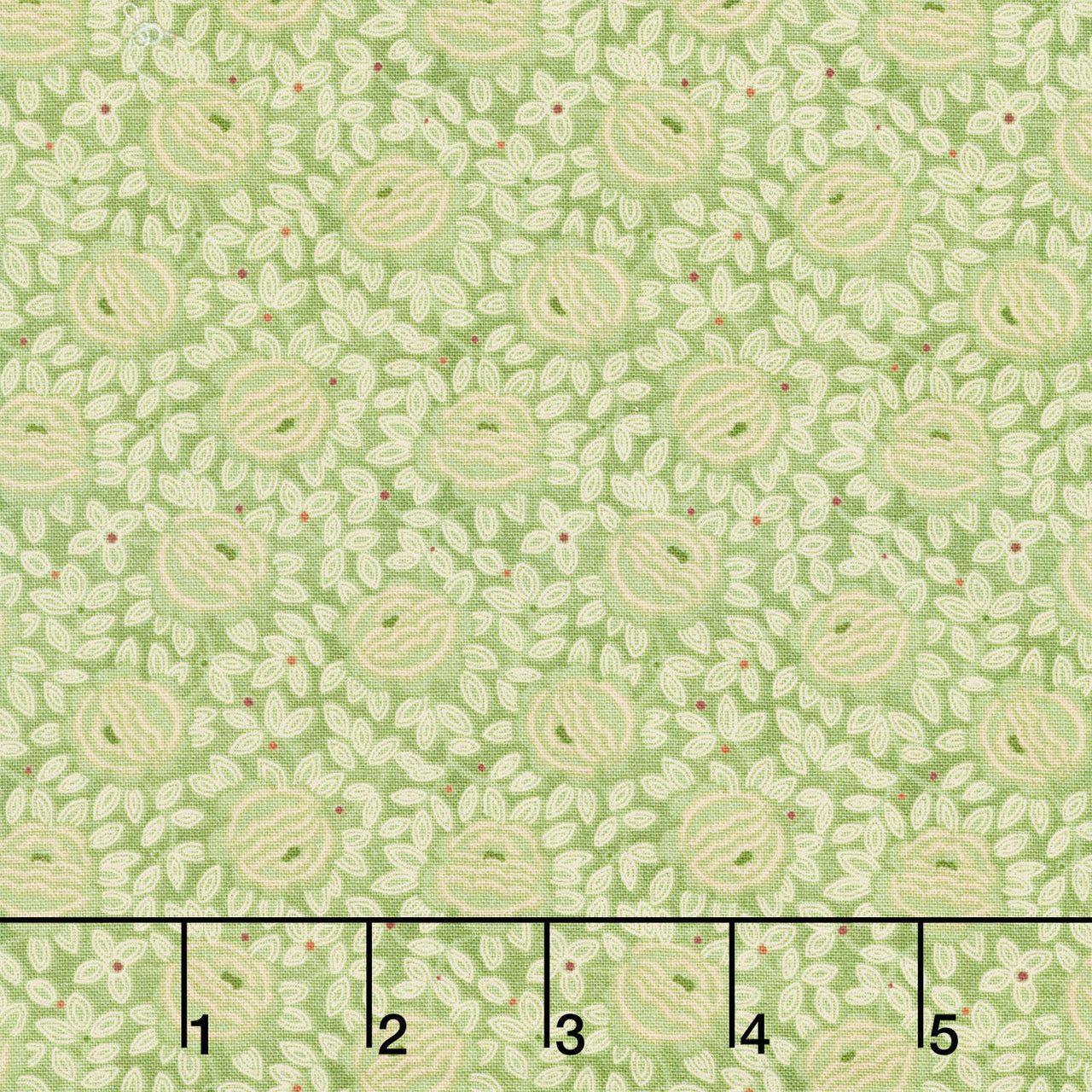 Harvest Thyme - Cabbage Rose Sage Green Yardage