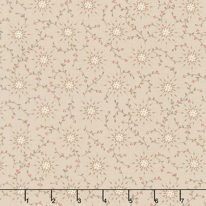 Harvest Thyme - Morning Glories Dove Gray Yardage