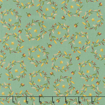 Harvest Thyme - Tulip Wreaths Sea Glass Yardage