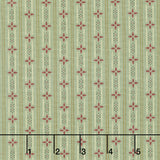 Every Heart Beats True - Stars and Stripes Dusty Aqua Yardage