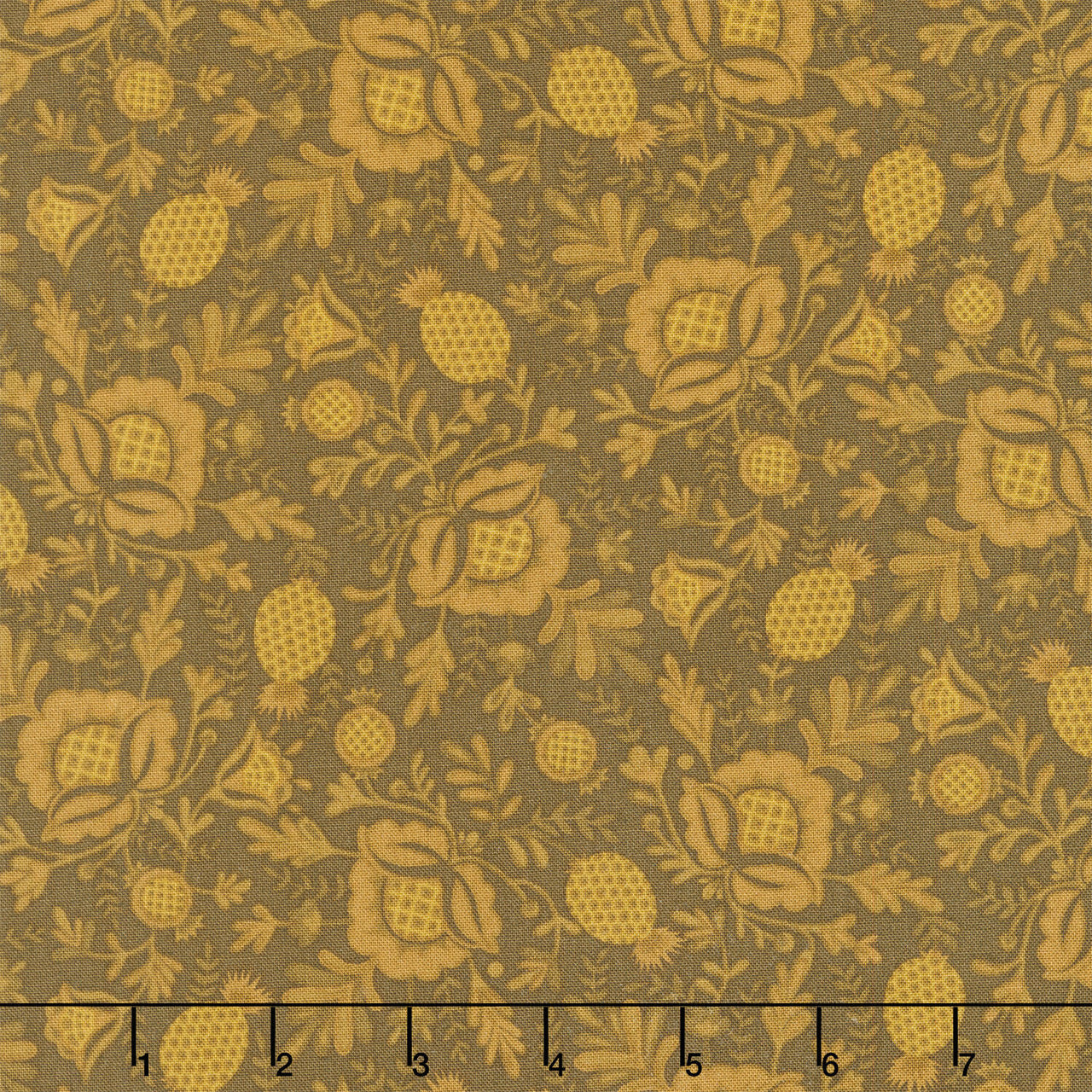 Every Heart Beats True - Pineapple Grove Toast Yardage
