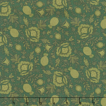 Every Heart Beats True - Pineapple Grove Deep Emerald Yardage