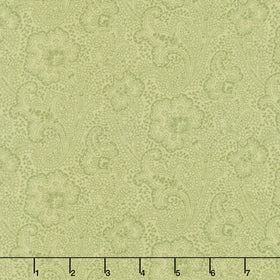Every Heart Beats True - Paisley Patch Sage Yardage