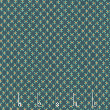 Every Heart Beats True - Cornflowers Indigo Yardage