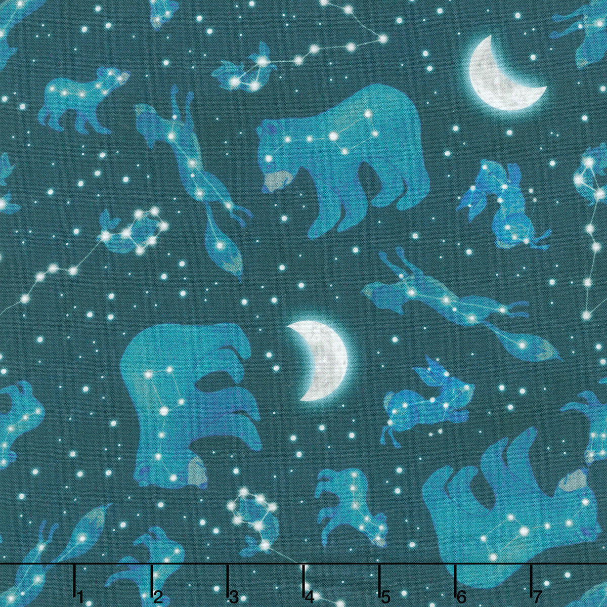 Happy Campers - Constellations Dark Blue Yardage