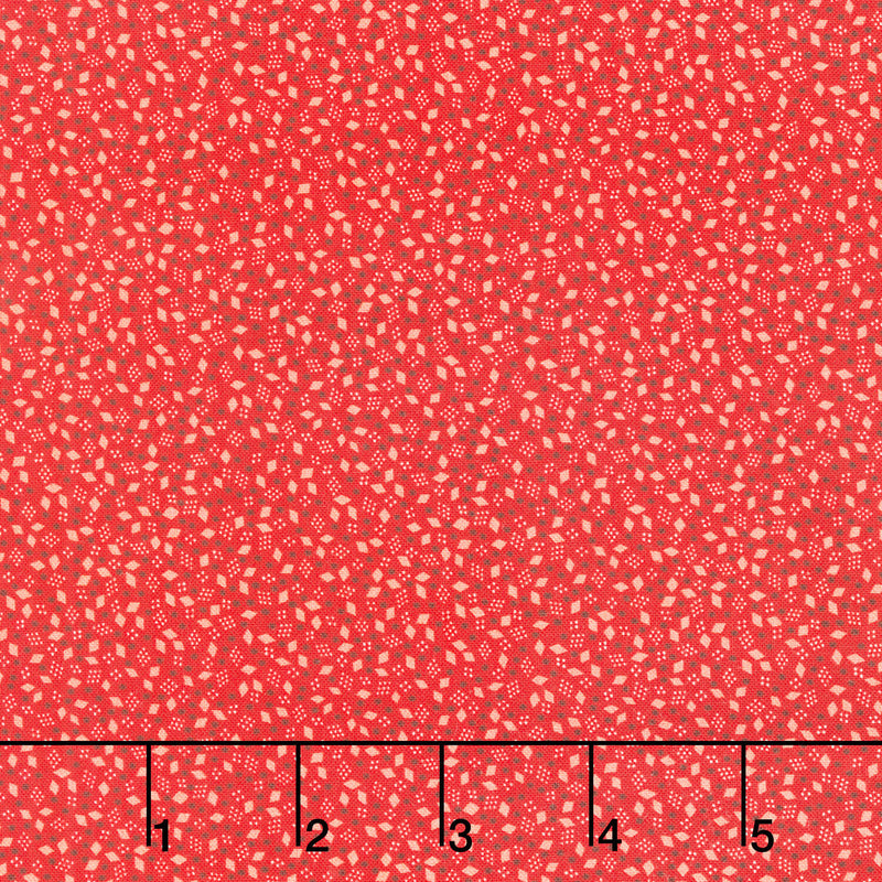 Sweet Christmas - Christmas Confetti Toss Red Digitally Printed Yardage