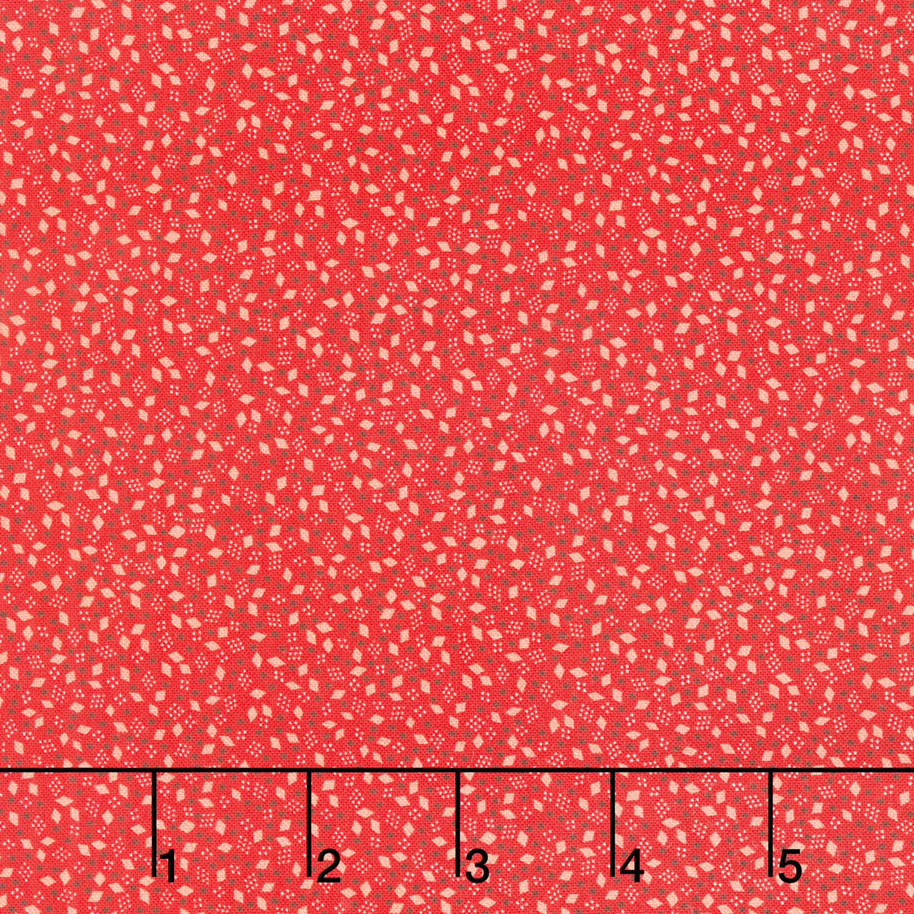 Sweet Christmas - Christmas Confetti Toss Red Digitally Printed Yardage