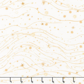 Magical Winter Woodlands - Starry Skies Texture Cream Yardage