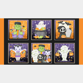 Moonlight Mischief - Monster Blocks Glow in the Dark Multi Panel