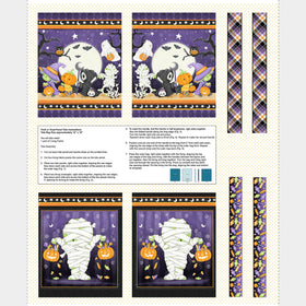 Moonlight Mischief - Trick or Treat Bag Glow in the Dark Multi Panel