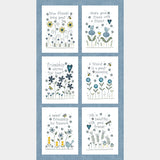 Friendship Garden - Friendship Blue Panel
