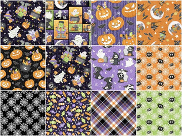 Moonlight Mischief A Glow in the Dark Collection 10" Squares