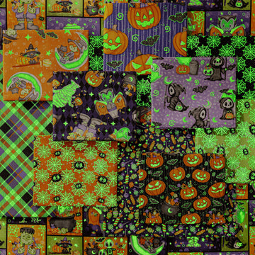 Moonlight Mischief A Glow in the Dark Collection 10" Squares