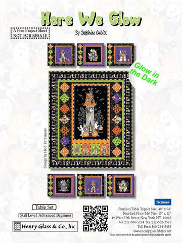Here We Glow Table Set Free Quilt Pattern