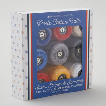 Missouri Star Patriotic Sparkler Perle Cotton Floss Pack