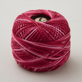 Missouri Star #8 Variegated Perle Cotton 10 Gram Ball - Rose (875)